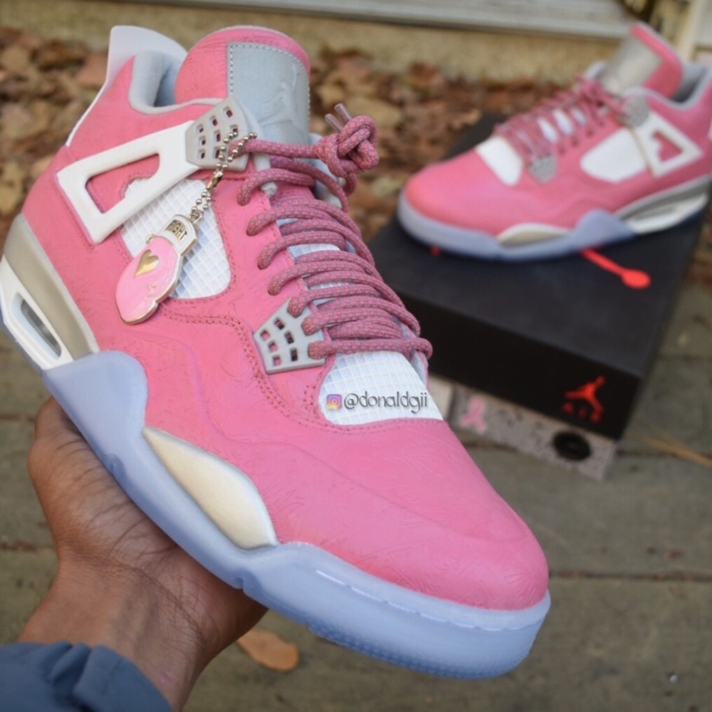 Nike Air Jordan Retro Pink Breast Cancer Laser 4